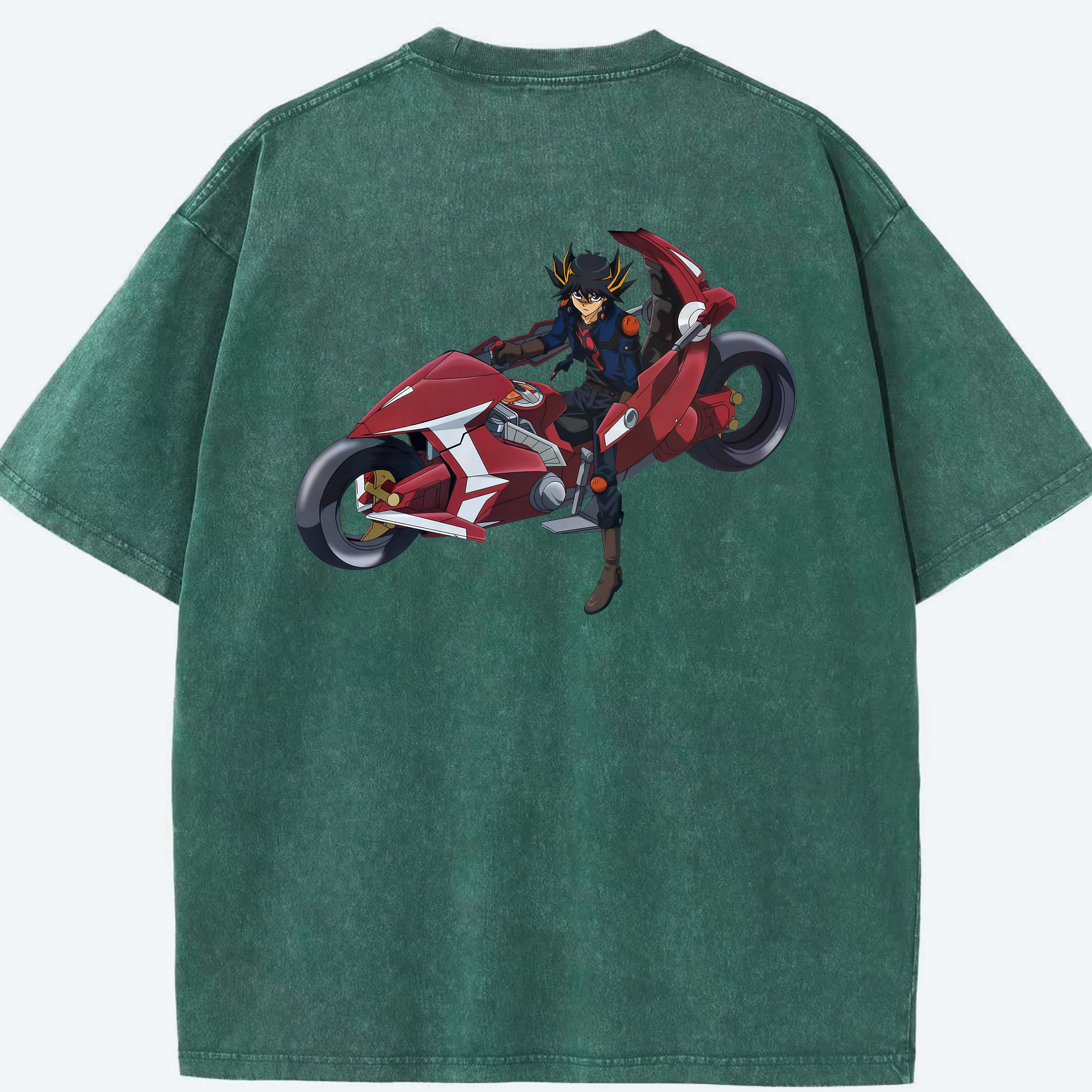 （画像用） 遊☆戯☆王 Yu-Gi-Oh! 綿100% ヴィンテージ風 半袖Tシャツ（背面プリント）
